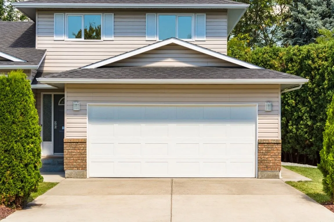 An Image of Garage Door fixed after spring replacement in Levittown, PA